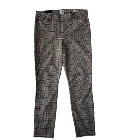 Gap Skinny Ankle Pants Bi-Strength, Gray Plaid - Picture 3 of 12